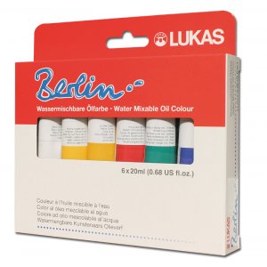 Lukas Set de peinture à l'huile Berlin - Kit de démarrage 6x20ml Lukas Set de peinture à l'huile Berlin - Kit de démarrage 6x20ml