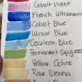Image client Peinture aquarelle W&N Professional Half Cup - 140 Bleu Céruléen (Teinte Rouge)