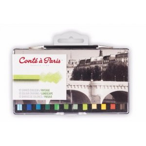 Le crayon pastel Conté à Paris Carré - Paysage Le crayon pastel Conté à Paris Carré - Paysage