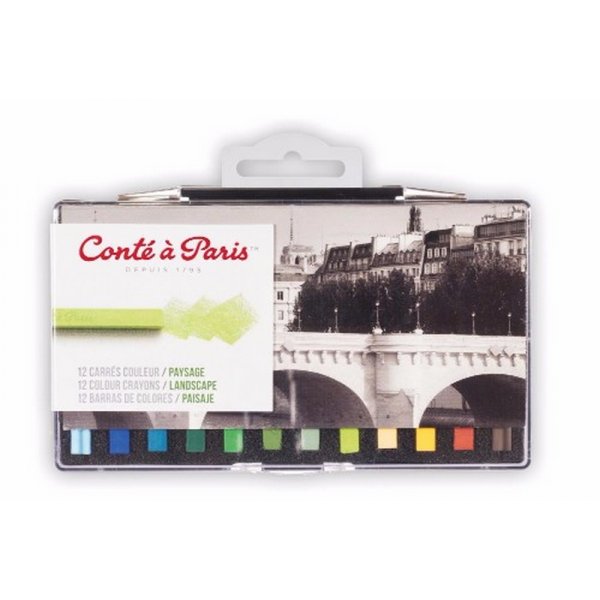 Le crayon pastel Cont  Paris Carr - Paysage