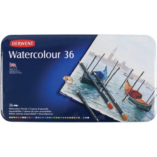Crayons aquarelle Derwent - 36 crayons