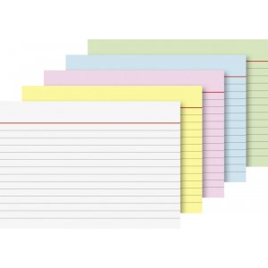 Cartes à écrire - A6 lignées x100 - set Cartes à écrire - A6 lignées x100 - set