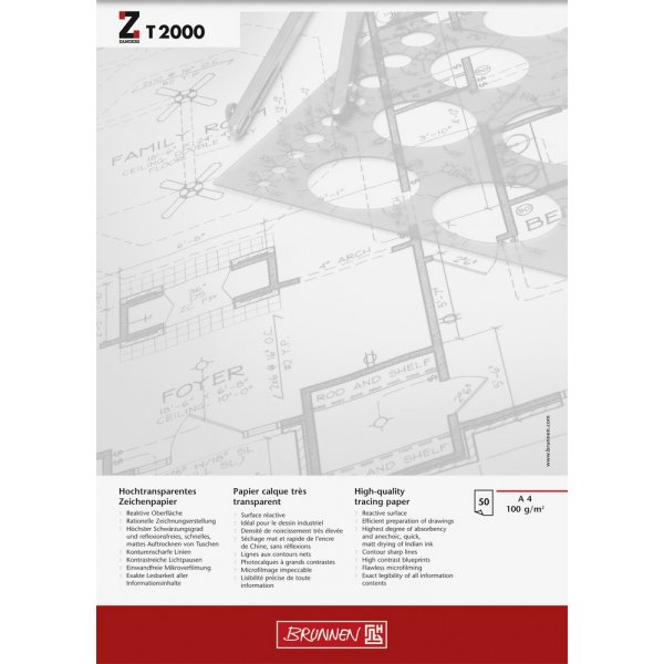 Carnet de croquis - A4 100g T2000 (50 pages)