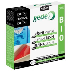 Résine - Pebeo Crystal - Kit résine bioorganique transparente 300ml Résine - Pebeo Crystal - Kit résine bioorganique transparente 300ml
