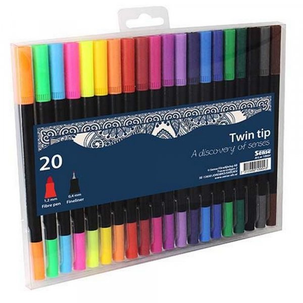 Fineliner Sense TwinTip - 20 stylos