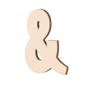 Symbole en bois non traité 80x5 mm - & Symbole en bois non traité 80x5 mm - &