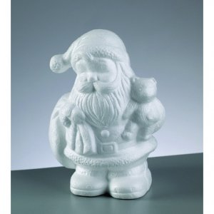 Forme en polystyrène 180 mm - Père Noël avec ours Forme en polystyrène 180 mm - Père Noël avec ours