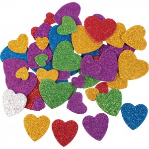Coeurs souples autocollants - 60 pcs Coeurs souples autocollants - 60 pcs