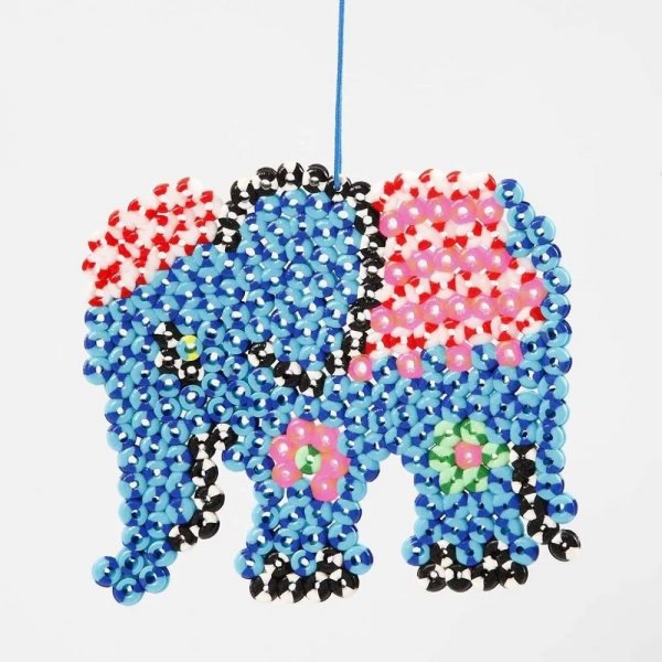 Perles tube NABBI - Rayes, couleurs mlanges - 10000 pcs