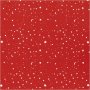 Papier cadeau - rouge fonc - Etoiles et lunes - 5 m