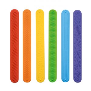Bandes tactiles en silicone 21 cm - 6 pièces Bandes tactiles en silicone 21 cm - 6 pièces