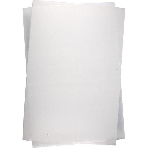 Feuilles de plastique rtractables - transparentes mates - 100 feuilles