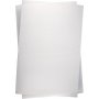Feuilles de plastique rtractables - transparentes mates - 100 feuilles