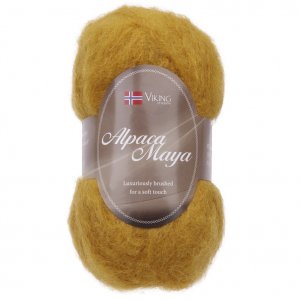 Fil Viking Alpaga Maya 50g - Jaune (745) Fil Viking Alpaga Maya 50g - Jaune (745)