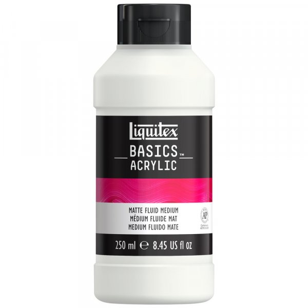 Mdium acrylique - Additifs Liquitex Basics - 250 ml - Flacon Mdium Fluide Mat