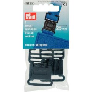Boucles de combinaison en plastique noir 25 mm 2 pcs Boucles de combinaison en plastique noir 25 mm 2 pcs