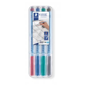 Feutre effaçable Lumocolor 1mm - 4 couleurs Feutre effaçable Lumocolor 1mm - 4 couleurs