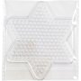 Assiettes perles - transparentes - toile