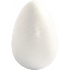 Oeufs Frigolit - Blanc - H12 cm - 5 pcs Oeufs Frigolit - Blanc - H12 cm - 5 pcs