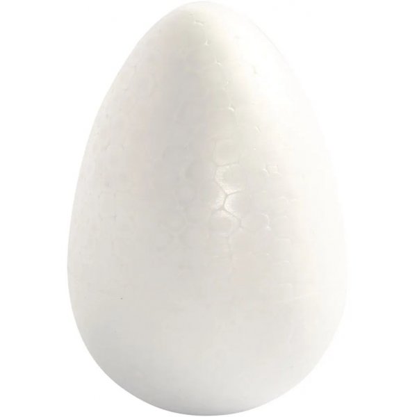 Oeufs Frigolit - Blanc - H12 cm - 5 pcs