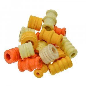 Perles en bois - mélange jaune 28 pcs. mélange de couleurs et de formes Perles en bois - mélange jaune 28 pcs. mélange de couleurs et de formes