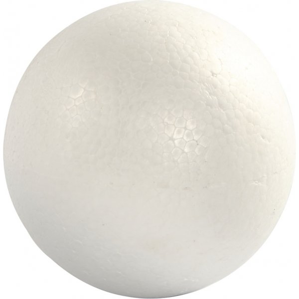 Boules en polystyrne - blanc - 14 -8 cm