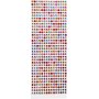 Autocollants strass - couleurs mlanges - 10 feuilles