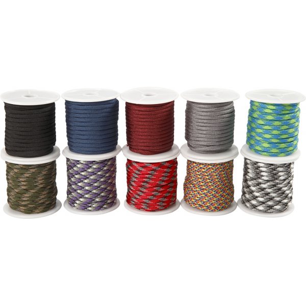 Ficelle  nouer - couleurs mlanges - 10 x 10 m