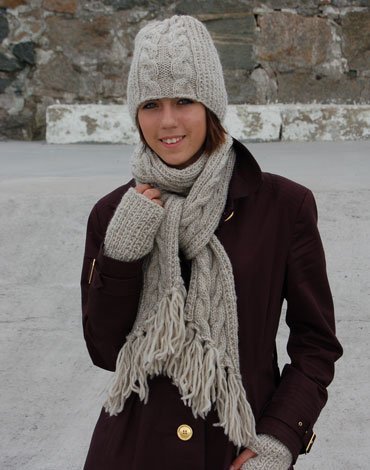 Patron de tricot - Bonnet, écharpe, jambières et chauffe-pouls Patron de tricot - Bonnet, écharpe, jambières et chauffe-pouls