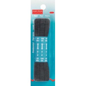 Lacets plats 8x1200 mm noirs 1 paire Lacets plats 8x1200 mm noirs 1 paire