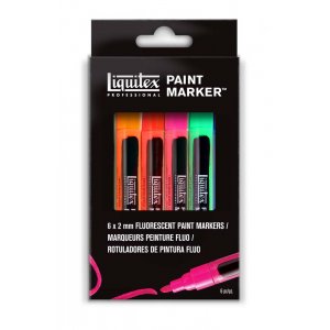 Set de marqueurs de couleur Liquitex Fine 2mm - Fluorescent Set de marqueurs de couleur Liquitex Fine 2mm - Fluorescent