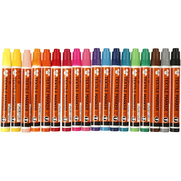 Stylos textiles - couleurs mlanges - 18 pcs