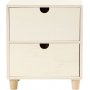 Bureau sur pieds avec 2 tiroirs