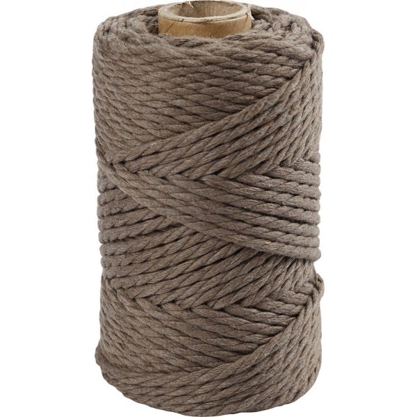 Fil macramé - marron clair - Ø4 mm - 55 m