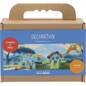 Mini kit de décoration à faire soi-même : dinosaures rouges, bleus, verts et oranges (3 pièces) Mini kit de décoration à faire soi-même : dinosaures rouges, bleus, verts et oranges (3 pièces)