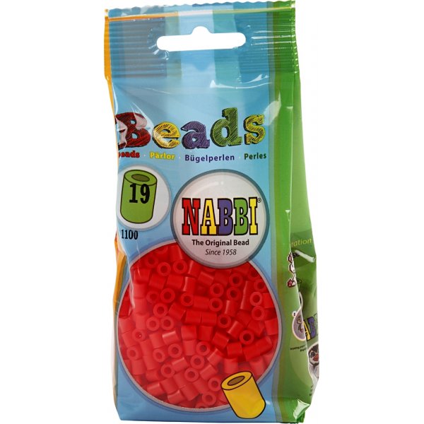Perles tube - rouge clair (32225) - moyen - 1100 pcs