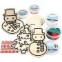 Set de bricolage - Bonhomme de neige et sapin de Nol