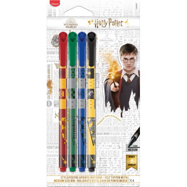 Harry Potter - Stylos tactiles moyens, paquet de 4
