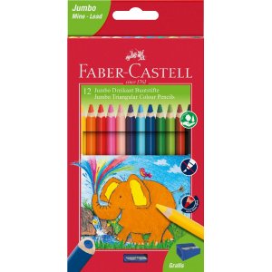 Crayons de couleur Jumbo Triangle - 12 couleurs Crayons de couleur Jumbo Triangle - 12 couleurs