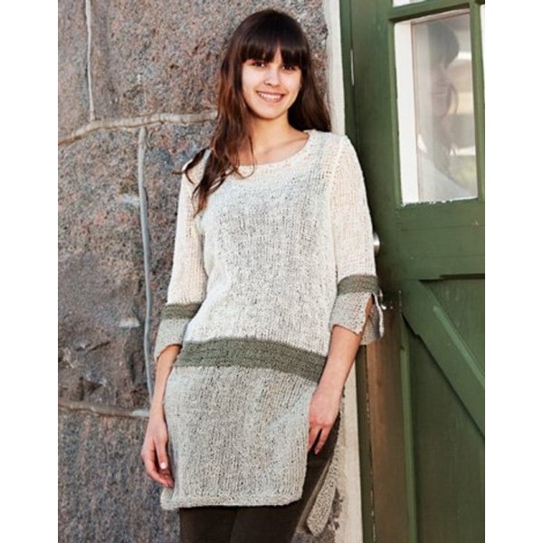 Patron tricot - Tunique avec bordure raye