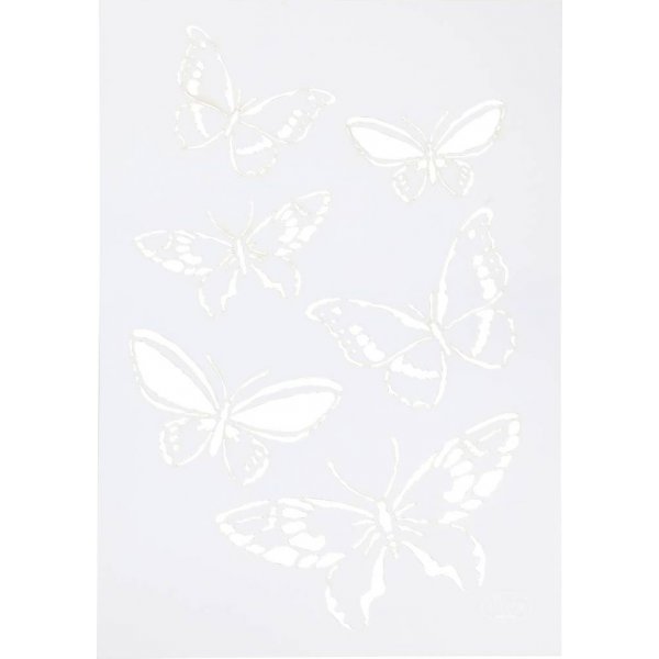 Pochoir - papillon - A4