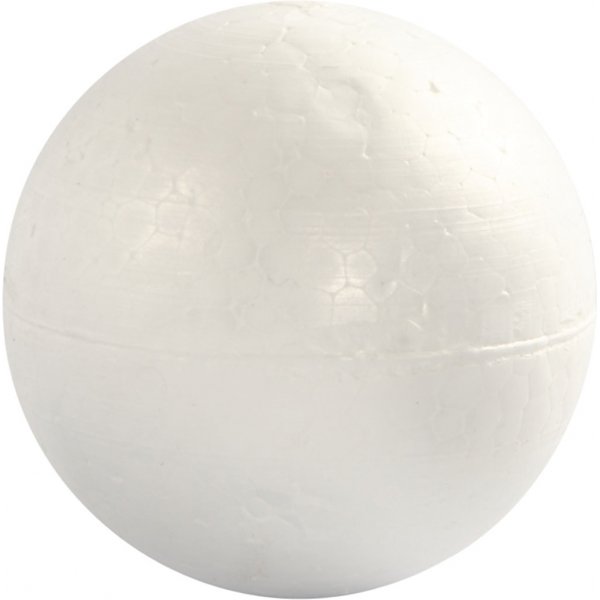 Boules en polystyrne - blanc - 10 cm - 5 pcs