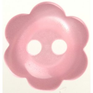 Bouton Fleur 2 trous 11 mm 8pcs - Rose Bouton Fleur 2 trous 11 mm 8pcs - Rose