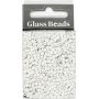 Perles de rocaille - blanches - 25 g