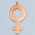 Pendentif 28 x 15 mm - féminin Pendentif 28 x 15 mm - féminin