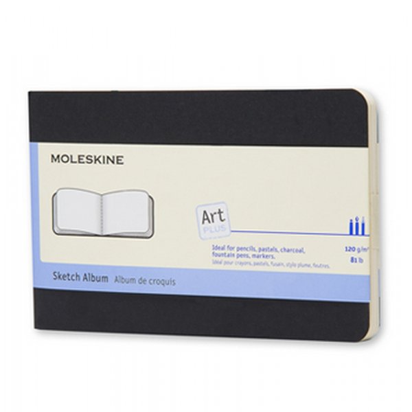 Album de croquis Noir Couverture souple