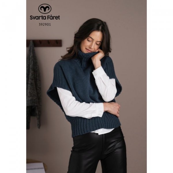 Patron tricot - Poncho avec col polo