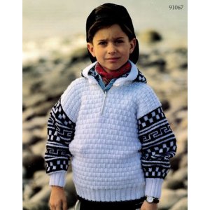 Patron tricot - Pull avec capuche (91067-N) Patron tricot - Pull avec capuche (91067-N)