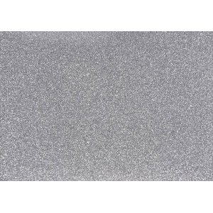 Tissu à repasser - argent - paillettes - A5 Tissu à repasser - argent - paillettes - A5