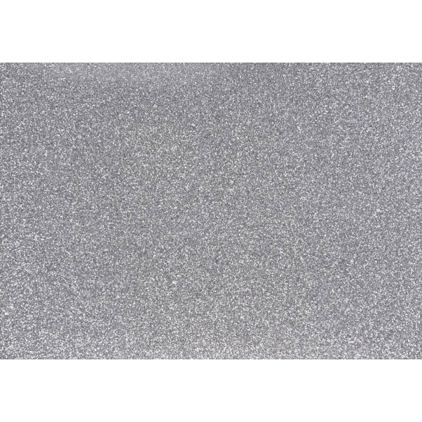 Tissu  repasser - argent - paillettes - A5